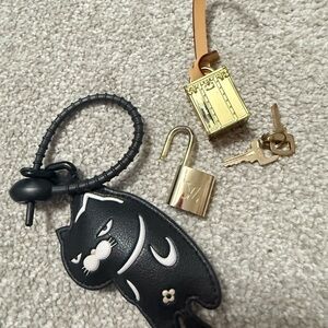 several keychains for a bag